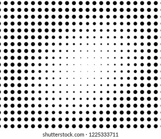 Halftone dotted background. Pop art style. Pattern with circles, dots. Radiating from the center starburst, sun burst rays, lines. Backdrop, design for web banners, Wallpaper,sites Vector illustration