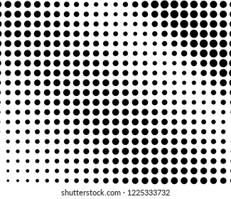 Halftone dotted background. Pop art style. Pattern with circles, dots. Radiating from the center starburst, sun burst rays, lines. Backdrop, design for web banners, Wallpaper,sites Vector illustration