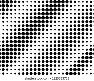 Halftone dotted background. Pop art style. Pattern with circles, dots. Radiating from the center starburst, sun burst rays, lines. Backdrop, design for web banners, Wallpaper,sites Vector illustration