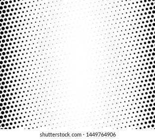 Halftone dotted background. Pop art style. Pattern with small circles, dots, design element for web banners, posters, cards, wallpapers, backdrops, sites. Black and white color. Vector illustration
