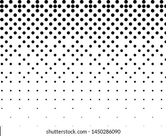 Halftone dotted background. Pop art style. Pattern with small circles, dots, design element for web banners, posters, cards, wallpapers, backdrops, sites. Black and white color. Vector illustration
