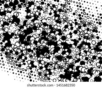 Halftone dotted background. Pop art style. Retro pattern with circles, dots, design element for web banners, posters, cards, Wallpaper, backdrops, sites. Black and white color. Vector illustration