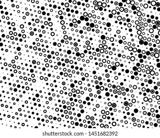 Halftone dotted background. Pop art style. Retro pattern with circles, dots, design element for web banners, posters, cards, Wallpaper, backdrops, sites. Black and white color. Vector illustration