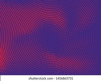 Halftone dotted background. Pop art style. Retro pattern with circles, dots, design element for web banners, posters, cards, Wallpaper, backdrops, sites. Vector illustration