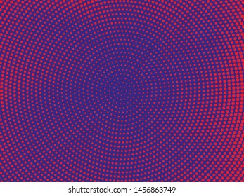 Halftone dotted background. Pop art style. Retro pattern with circles, dots, design element for web banners, posters, cards, Wallpaper, backdrops, sites. Vector illustration