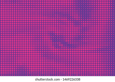 Halftone dotted background. Pop art style. Pattern with small circles, dots, design element for web banners, posters, cards, wallpapers, backdrops, sites. Pink-purple color. Vector illustration
