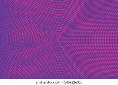 Halftone dotted background. Pop art style. Pattern with small circles, dots, design element for web banners, posters, cards, wallpapers, backdrops, sites. Pink-purple color. Vector illustration
