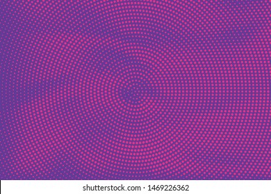 Halftone dotted background. Pop art style. Pattern with small circles, dots, design element for web banners, posters, cards, wallpapers, backdrops, sites. Pink-purple color. Vector illustration
