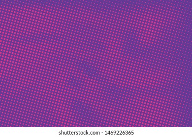 Halftone dotted background. Pop art style. Pattern with small circles, dots, design element for web banners, posters, cards, wallpapers, backdrops, sites. Pink-purple color. Vector illustration
