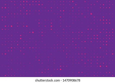 Halftone dotted background. Pop art style. Pattern with small circles, dots, design element for web banners, posters, cards, wallpapers, backdrops, sites. Pink, purple color. Vector illustration