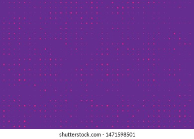 Halftone dotted background. Pop art style. Pattern with small circles, dots, design element for web banners, posters, cards, wallpapers, backdrops, sites. Pink, purple color. Vector illustration