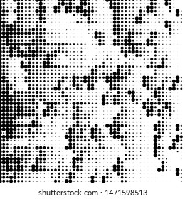 Halftone dotted background. Pop art style. Pattern with small circles, dots, design element for web banners, posters, cards, wallpapers, backdrops, sites. Black and white color. Vector illustration
