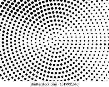 Halftone dotted background. Pop art style. Pattern with small circles, dots, design element for web banners, posters, cards, wallpapers, backdrops, sites. Black and white color. Vector illustration