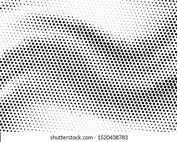 Halftone dotted background. Pop art style. Pattern with small circles, dots, design element for web banners, posters, cards, wallpapers, backdrops, sites. Black and white color. Vector illustration