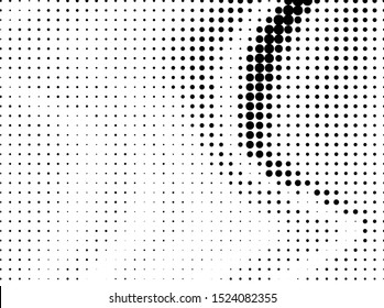 Halftone dotted background. Pop art style. Pattern with small circles, dots, design element for web banners, posters, cards, wallpapers, backdrops, sites. Black and white color. Vector illustration