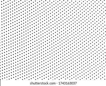 Halftone dotted background. Pop art style. Pattern with small circles, dots, design element for web banners, posters, cards, wallpapers, backdrops, sites. Black and white color. Vector illustration