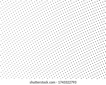 El fondo está salpicado de semitono. Estilo de arte pop. Patrón con pequeños círculos, puntos, elemento de diseño para banners web, afiches, tarjetas, fondos de pantalla, sitios web. Color blanco y negro. Ilustración del vector