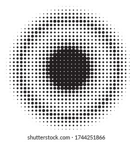 Halftone dotted background. Pop art style. Retro pattern with circles, dots, design element for web banners, posters, cards, Wallpaper, backdrops, sites. Black and white color. Vector illustration
