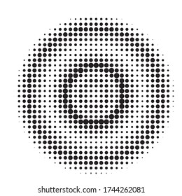 Halftone dotted background. Pop art style. Retro pattern with circles, dots, design element for web banners, posters, cards, Wallpaper, backdrops, sites. Black and white color. Vector illustration