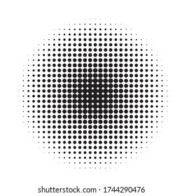Halftone dotted background. Pop art style. Retro pattern with circles, dots, design element for web banners, posters, cards, Wallpaper, backdrops, sites. Black and white color. Vector illustration