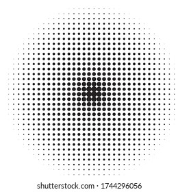 Halftone dotted background. Pop art style. Retro pattern with circles, dots, design element for web banners, posters, cards, Wallpaper, backdrops, sites. Black and white color. Vector illustration