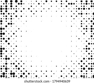 El fondo está salpicado de semitono. Estilo de arte pop. Patrón con círculos, puntos.  Fondo, diseño para banners web, Fondos de escritorio, sitios Ilustración vectorial