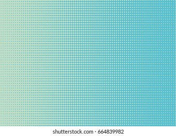 Halftone dotted background. Pop art style. Retro pattern with circles, dots, design element for web banners, posters, cards, Wallpaper, backdrops, sites. Blue color. Vector illustration