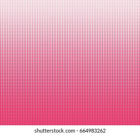 Halftone dotted background. Pop art style. Retro pattern with circles, dots, design element for web banners, posters, cards, Wallpaper, backdrops, sites. Pink color. Vector illustration
