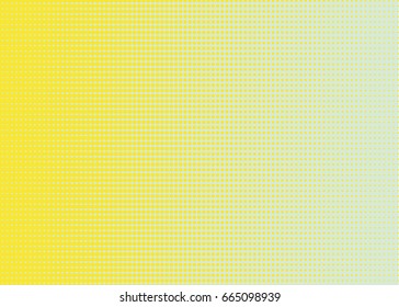 Halftone dotted background. Pop art style. Retro pattern with circles, dots, design element for web banners, posters, cards, Wallpaper, backdrops, sites. Green and yellow color. Vector illustration