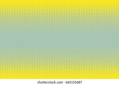Halftone dotted background. Pop art style. Retro pattern with circles, dots, design element for web banners, posters, cards, Wallpaper, backdrops, sites. green and yellow color. Vector illustration
