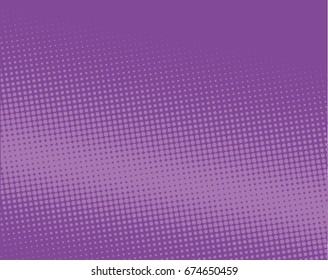 Halftone dotted background. Pop art style. Pattern with small circles, dots, design element for web banners, posters, cards, Wallpaper, backdrops, sites. Purple and lilac color. Vector illustration