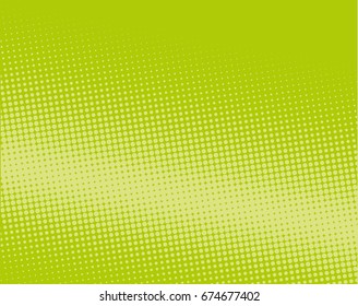 Halftone dotted background. Pop art style. Pattern with small circles, dots, design element for web banners, posters, cards, Wallpaper, backdrops, sites. Green color. Vector illustration