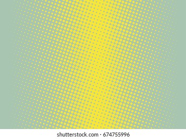 Halftone dotted background. Pop art style. Pattern with small circles, dots, design element for web banners, posters, cards, Wallpaper, backdrops, sites. Green and yellow color. Vector illustration