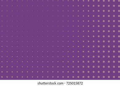Halftone dotted background. Pop art style. Pattern with small circles, dots, design element for web banners, posters, cards, wallpapers, backdrops, sites. Purple, pink color. Vector illustration