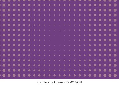Halftone dotted background. Pop art style. Pattern with small circles, dots, design element for web banners, posters, cards, wallpapers, backdrops, sites. Purple, pink color. Vector illustration