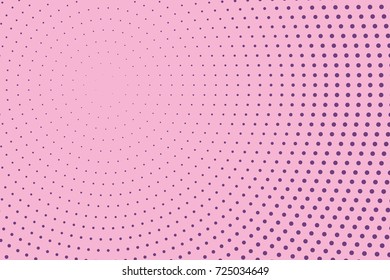 Halftone dotted background. Pop art style. Pattern with small circles, dots, design element for web banners, posters, cards, wallpapers, backdrops, sites. Pink, purple color. Vector illustration
