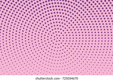 Halftone dotted background. Pop art style. Pattern with small circles, dots, design element for web banners, posters, cards, wallpapers, backdrops, sites. Pink, purple color. Vector illustration
