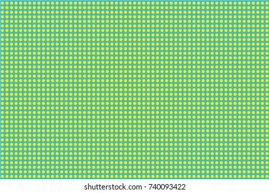Halftone dotted background. Pop art style. Pattern with small circles, dots, design element for web banners, posters, cards, wallpapers, backdrops, sites. Blue, yellow color. Vector illustration