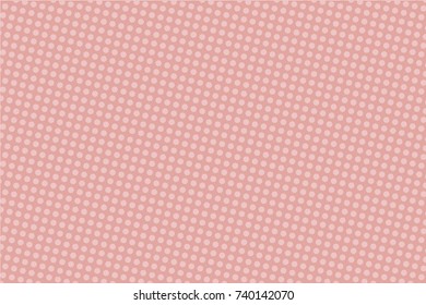  Halftone dotted background. Pop art style. Retro pattern with circles, dots, design element for web banners, posters, cards, Wallpaper, backdrops, sites. Pink, light color. Vector illustration