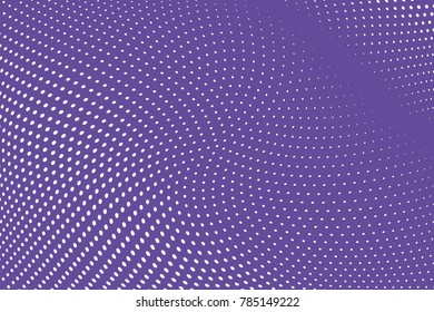 Halftone dotted background. Pop art style. Retro pattern with circles, dots, design element for web banners, posters, cards, Wallpaper, backdrops, sites. Purple and white color. Vector illustration