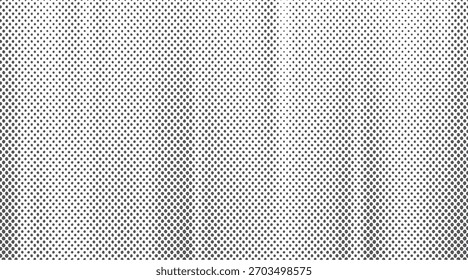 Plano de fundo pontilhado em meio-tom. Textura listrada retrô. Efeito de gradação monocromática. Padrão de vetor.