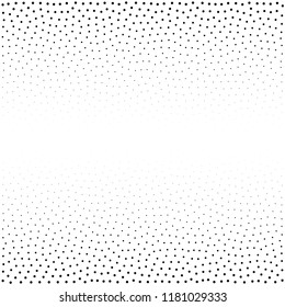  Halftone dotted background. Dotted vector pattern. Chaotic circle dots isolated on the white background.Seamless asymmetrical pattern