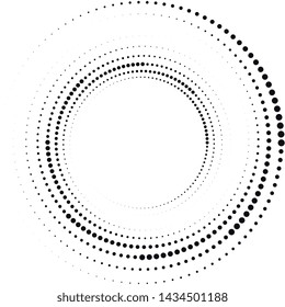 Halftone dotted black and white background. Halftone effect vector pattern. Abstract creative graphic for web. Business logo element