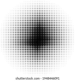 Halftone dotted design. Gradient halftone background. Black and white halftone 