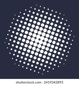 Halftone dotted effect background texture