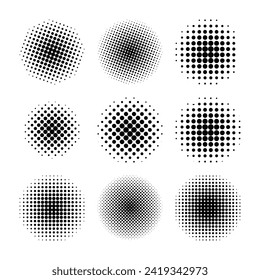 Halftone dotted effect background texture