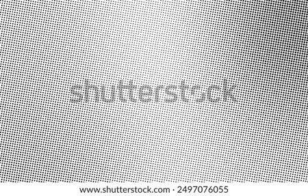 Halftone dotted Gradient texture with round grain effect. Vector background for banner, web, card.