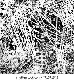Halftone Dotted Grunge Texture .