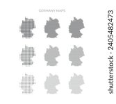 halftone dotted maps world country