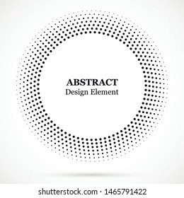 Halftone dotted medical circular background.Halftone effect treatment vector pattern. Circle dots isolated on white background. Cosmetic, medicine illustration.